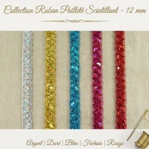 Ruban Pailleté Scintillante 12 mm