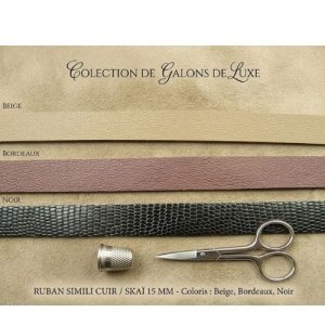 Ruban Simili Cuir /Skai  15 mm