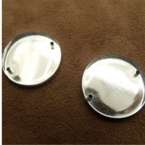 LOT DE 10 strass rond argent 23 mm