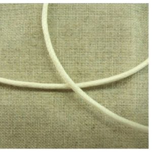 cordon ciré blanc cassé 2 mm