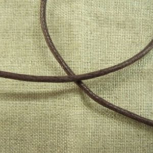 cordon ciré bordeaux 2 mm