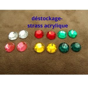 Strass Rond 8 mm – Déstockage en lot de 10, 20 ou 50 pièces