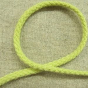 cordon polyester &coton vert anis 5 mm
