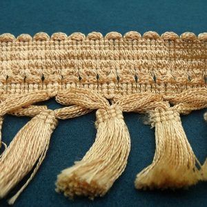 ruban avec pompon - beige / rosé