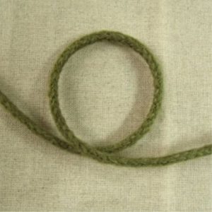 cordon polyester & coton vert 4 mm