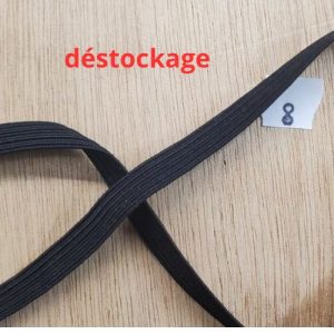 Déstockage Élastique Noir 8 mm – Lot de 3 ou 15 m – Souple et Extensible
