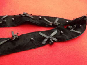 ruban velours noir nœud papillon