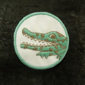 écusson thermocollant DRAGON bleu vert 4.5 cm