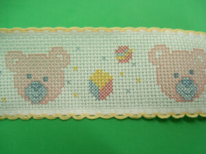 ruban à brodé motif nounours