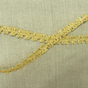 ruban fantaisie à fleur - 1cm- jaune