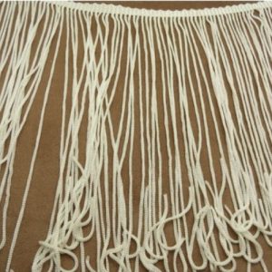 Ruban Frange Polyester Blanc Cassé 25 cm