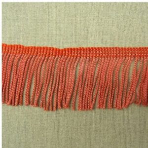 Ruban Frange Polyester Viscose Corail 40 mm