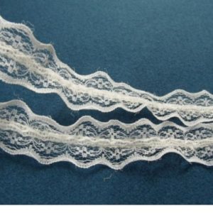 Dentelle de calais stretch blanche 2.5 cm