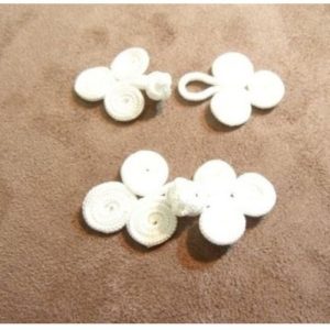 bouton brandebourg longueur 5.5 cm sur largeur de 2.5 cm