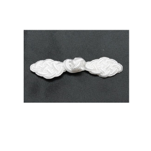 bouton brandebourg blanc