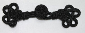 Bouton brandebourg noir