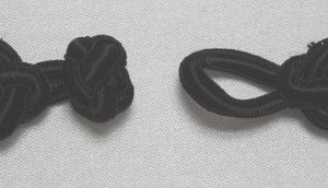 Bouton brandebourg noir