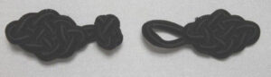 Bouton brandebourg noir
