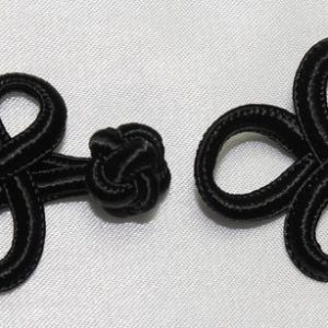 Bouton brandebourg noir