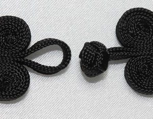 Bouton brandebourg noir