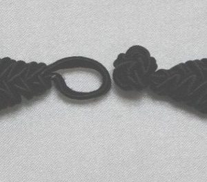 Bouton brandebourg noir