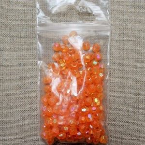 perles a facette- orange