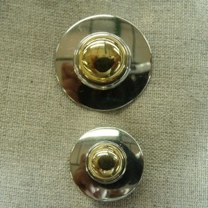 bouton or et argent