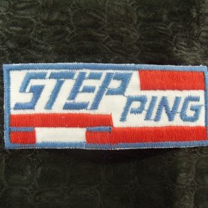 écusson thermocollant- MOTIF: STEP PING- bleu blanc et rouge