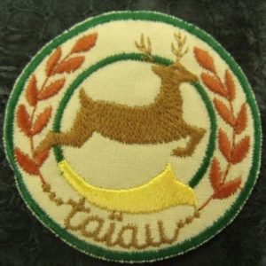 écusson thermocollant motif: CERF MARRON 6 cm
