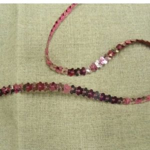 lot de Ruban Pailleté Bicolore Rose Fleur 6 mm