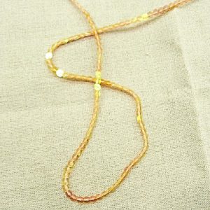 lot de Ruban pailleté sequin montée sur fil orange 5 mm