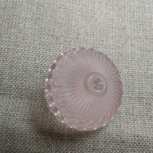 bouton acrylique à queue rose transparent,23 mm, de belle qualité