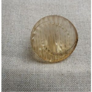 bouton acrylique à queue beige transparent,28 mm,de belle qualité