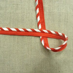 LOT de ruban passepoil polyester bicolore 12 mm