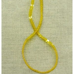 lot de Ruban pailleté sequin montée sur fil jaune transparent 5 mm
