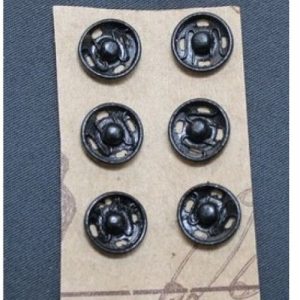 Bouton pression noir 10mm,vendu par sachet