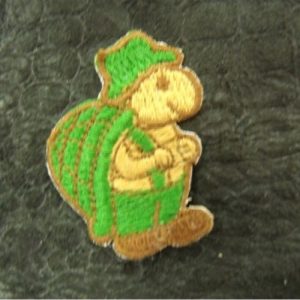 écusson thermocollant motif TORTUE vert et marron taille: 3 cm / hauteur 4 cm