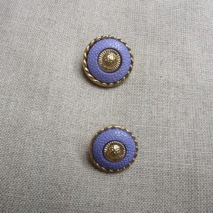 bouton parme et or
