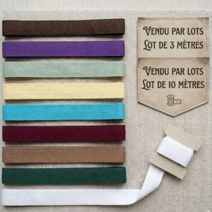 Ruban Sergé à Chevrons – Coloris Variés – Lot de 3 m ou 10 m