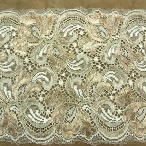 DENTELLE DE CALAIS stretch bicolore 18 cm