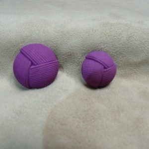 BOUTON EFFET PASSEMENTERIE -VIOLET