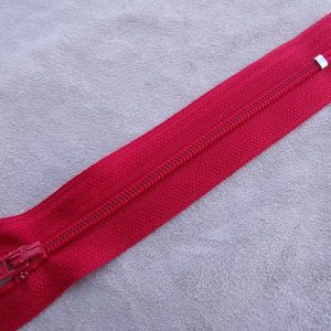 FERMETURE A GLISSIÈRE –12cm ROUGE -NON SÉPARABLE
