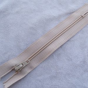 FERMETURE A GLISSIÈRE –12cm CHÂTAIN -NON SÉPARABLE