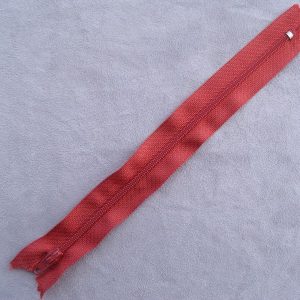 FERMETURE A GLISSIÈRE –20cm BRIQUE -NON SÉPARABLE