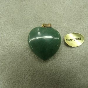 PENDENTIF MOTIF COEUR- PM- AVENTURINE