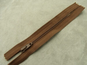 FERMETURE A GLISSIÈRE –10cm- MARRON -NON SÉPARABLE