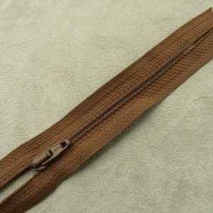 FERMETURE A GLISSIÈRE –10cm- MARRON -NON SÉPARABLE