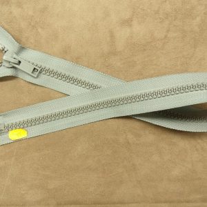 FERMETURE SEPARABLE-GROSSE MAILLE-60 cm -GRIS