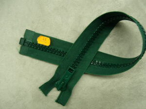 FERMETURE SEPARABLE-GROSSE MAILLE- 40 cm- VERT