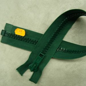 FERMETURE SEPARABLE-GROSSE MAILLE- 40 cm- VERT